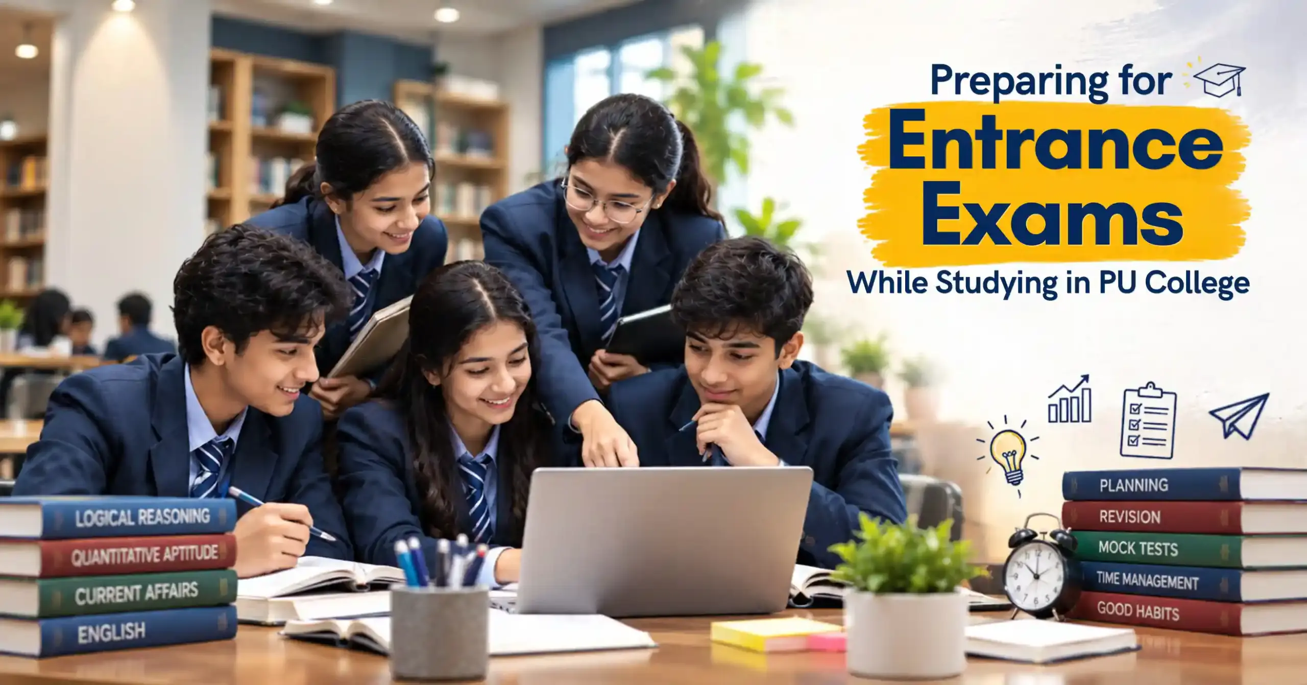 Preparing for Entrance Exams While Studying in PU College -Presidency PU College Mangalore
